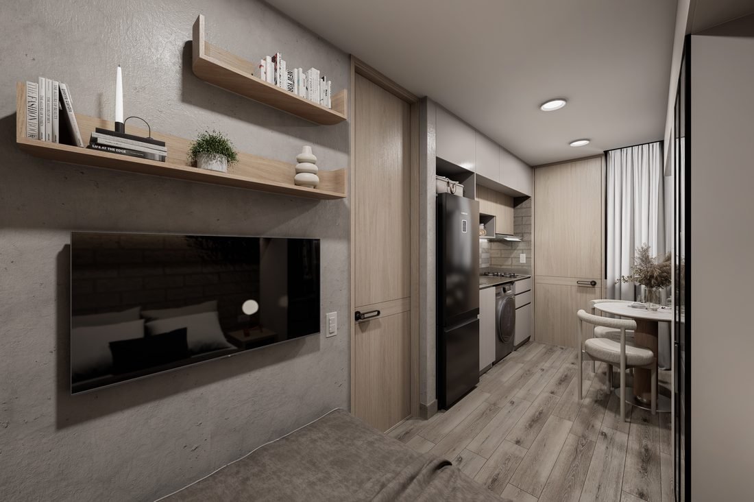 Cocina y sala CityLiving